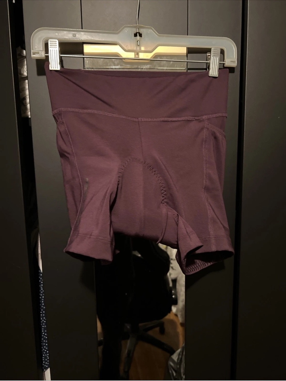High-Rise Women's Cycling Shorts - Deep Plum